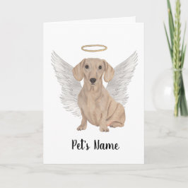 Tarjeta Memorial de la solidaridad con Dachshund