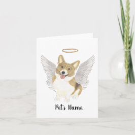 Tarjeta Memorial de la solidaridad de Fawn Corgi