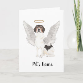 Tarjeta Memorial de Simpatía Beagle Personalizado