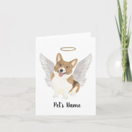 Tarjeta Memorial de Simpatía del Corgi Rojo