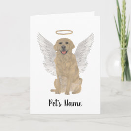 Tarjeta Memorial de Solidaridad de Golden Retriever person