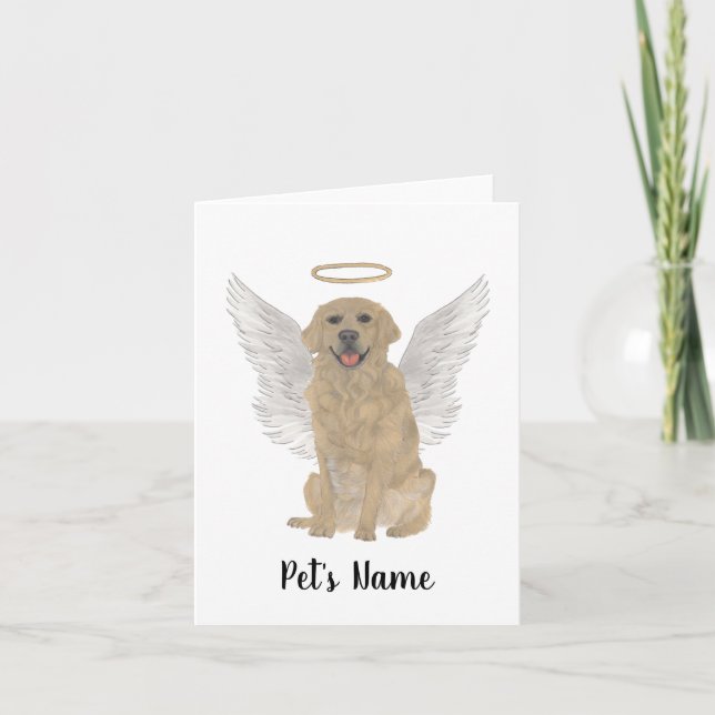 Tarjeta Memorial de Solidaridad de Golden Retriever person (Anverso)
