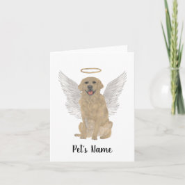 Tarjeta Memorial de Solidaridad de Golden Retriever person