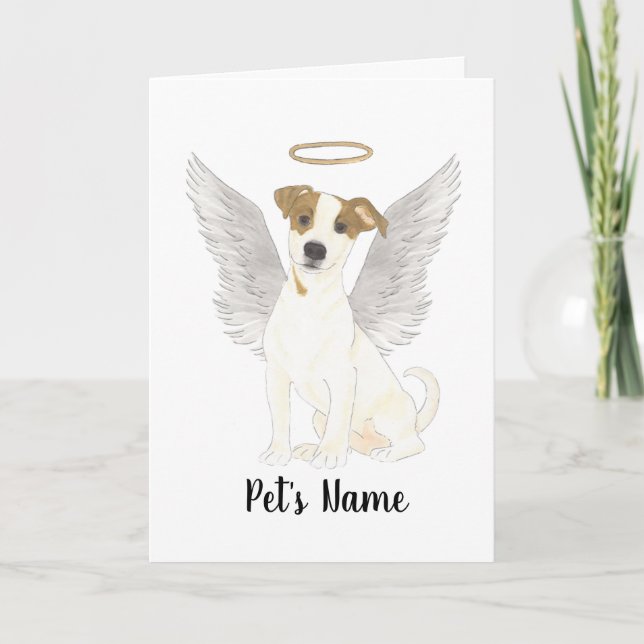 Tarjeta Memorial de solidaridad de Jack Russell Terrier (Anverso)