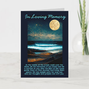 Tarjeta Memorial Océano Luz de Luna