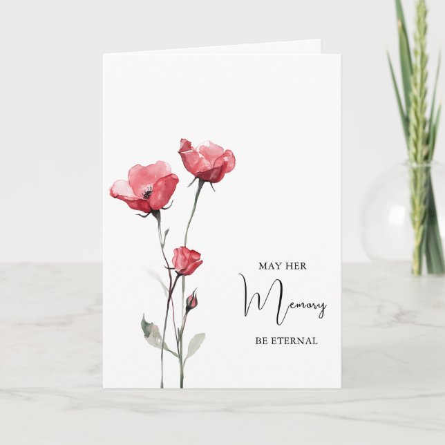 Tarjeta Memory Eternal Orthodox Christian Sympathy (Anverso)