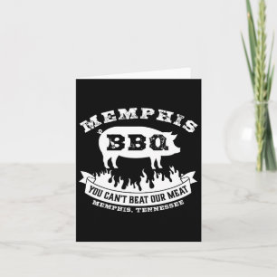 Tarjeta Memphis Bbq no puedes vencer a nuestra parrilla de