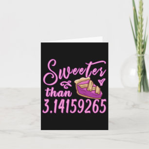 Tarjeta Menor dulce que Pi Day 3.14 Maestra