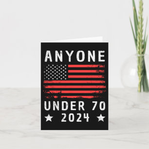 Tarjeta Menos de 70 de febrero de 2024 Anti Biden Anti Tru