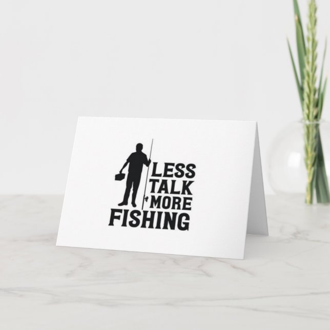 TARJETA "MENOS HABLAR MÁS PESCA" PARA TU CUMPLEAÑOS (Anverso)
