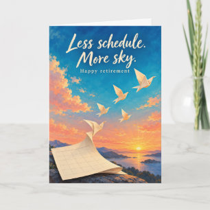 Tarjeta Menos Horario Más Cielo Jubilación