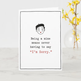 Tarjeta Menos mal que no soy mimo