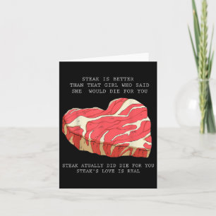 Tarjeta Mens Bbq Heart Graphic Funny Cita Meme Único Gri