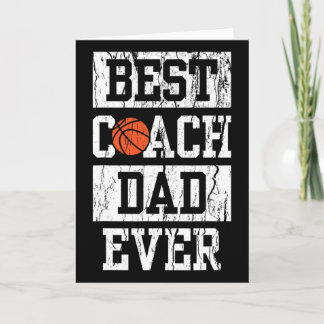 Tarjeta Mens Best Coach Dad Ever Shirt Men's Sketll Coachi