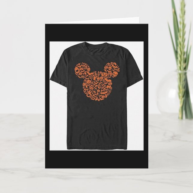 Tarjeta Mens Characters Mouse Ears Halloween Icons  (Anverso)