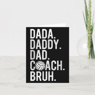 Tarjeta Mens Dada Daddy Dad Dad Dad Bruh Entrenador de vol