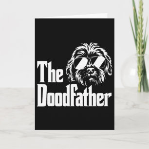 Tarjeta Mens El Padrino Goldendoodle Perro Doodle Papá Fa