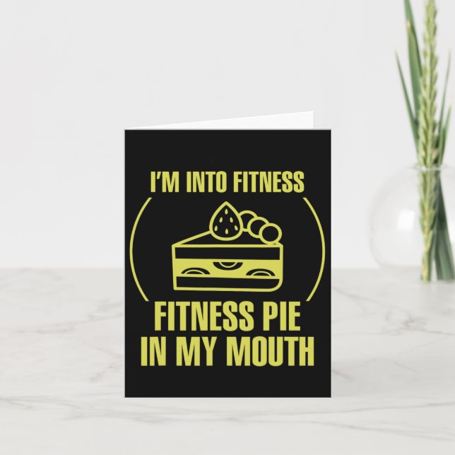 Tarjeta Mens Fitness Meme Estoy en Fitness Fitness Pie (Anverso)