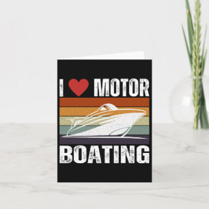 Tarjeta Mens Funny Boater Life Speed Bote Capitán Amo M
