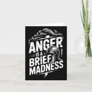 Tarjeta Mens Seneca Stoic Philosoper Cita Motivación St