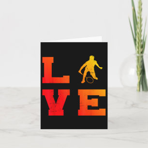 Tarjeta Mens Shuttle Squash Badminton Player Badminton