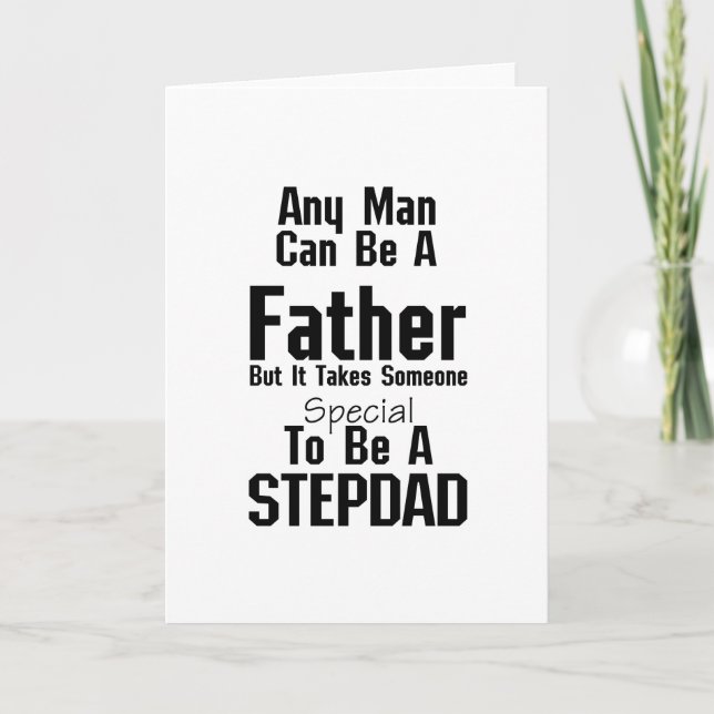 Tarjeta Mens Stepdad Gift Dads Stepdad Grandpa (Anverso)