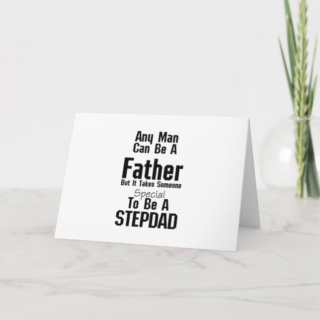 Tarjeta Mens Stepdad Gift Dads Stepdad Grandpa (Anverso)