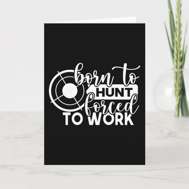 Tarjeta Mens T Shirt Graciosa Caza De Venados Regalo De Ca (Anverso)