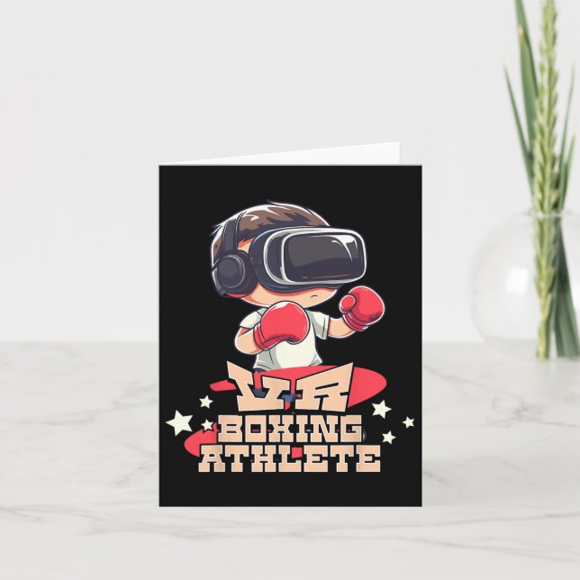 Tarjeta Mens Vr Boxing Athlete Virtual Reality Gamaph (Anverso)