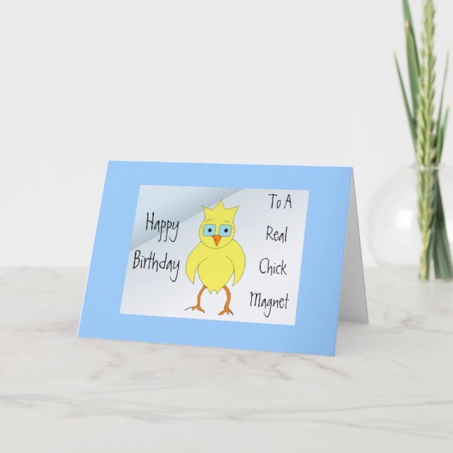 Tarjeta Mensaje de cumpleaños divertido para una chica (Anverso)