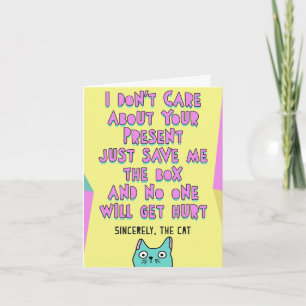 Tarjeta Mensaje de cumpleaños gracioso (personalizable) de
