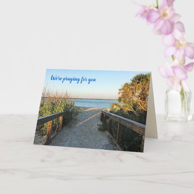 Tarjeta Mensaje de las Escrituras del Paseo Marítimo de la (Orquídea)
