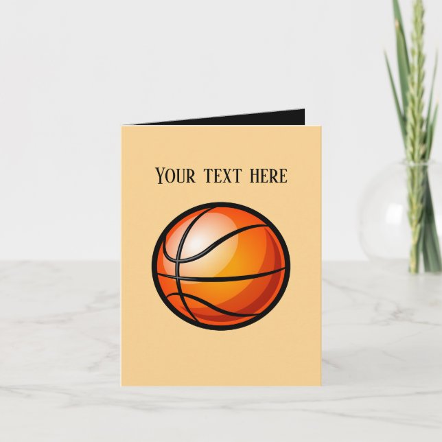 Tarjeta Mensaje de los deportes de baloncesto de Guay (Anverso)