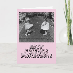 Tarjeta Mensaje de Mejores Amigos Divertido