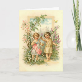 Tarjeta Mensaje de Personalizado de Navidades de ángeles d