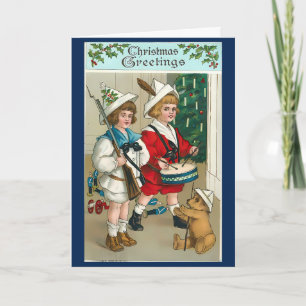Tarjeta Mensaje de Personalizado de Navidades de la época