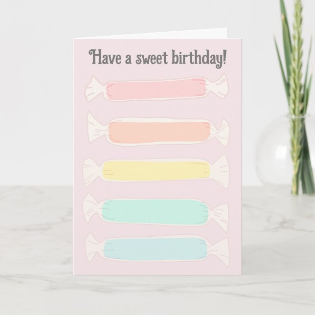 Tarjeta Mensaje de Personalizado Saltwater Taffy Candy Cum (Anverso)