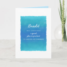 Tarjeta Mensaje de solidaridad de Mascota afectuoso para a