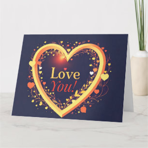 Tarjeta Mensaje de texto de amor para el Día de San Valent