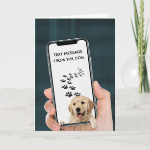 Tarjeta mensaje de texto de cumpleaños en el teléfono móvi