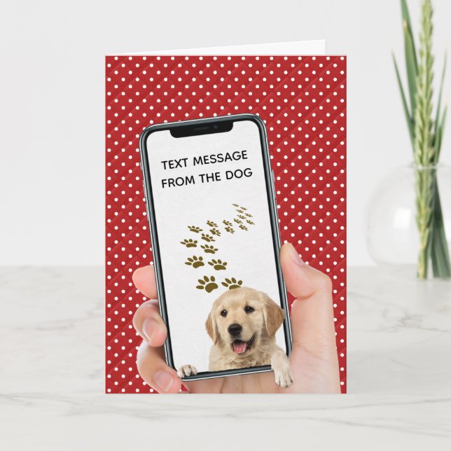 Tarjeta mensaje de texto de cumpleaños en el teléfono móvi (Anverso)