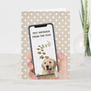 Tarjeta mensaje de texto de cumpleaños en el teléfono móvi