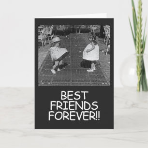 Tarjeta Mensaje divertido para mejores amigos