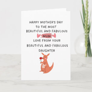 Tarjeta Mensaje Especial Y Agradable Para Tu Mamá En Día d