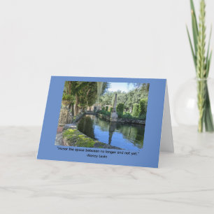 Tarjeta Mensaje Inspirador Jardines Vizcaya