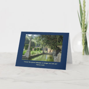 Tarjeta Mensaje Inspirador Jardines Vizcaya