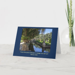 Tarjeta Mensaje Inspirador Jardines Vizcaya