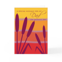 Mensaje para papá en el Día del Padre y la puesta 