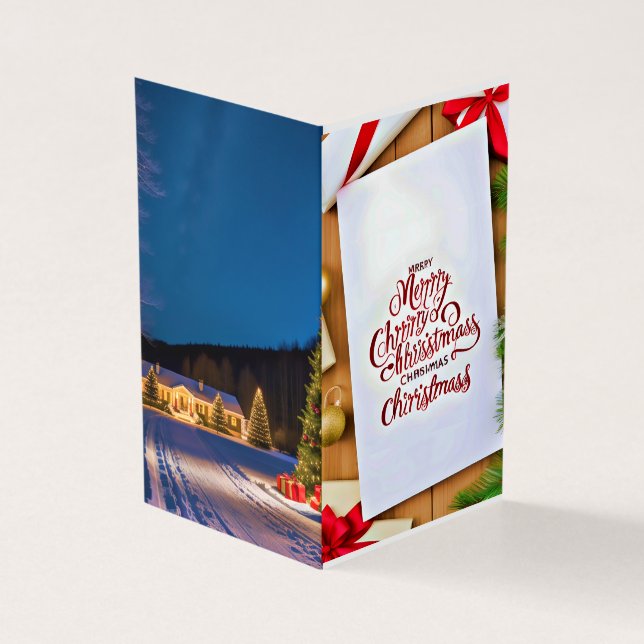 Tarjeta Mensaje religioso para la familia (Exterior)