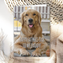 Mensaje sentimental del Día del Padre del perro